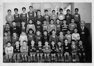 ECOLE GAMBETTA GARCONS 1950 CE2 M. NEVADO